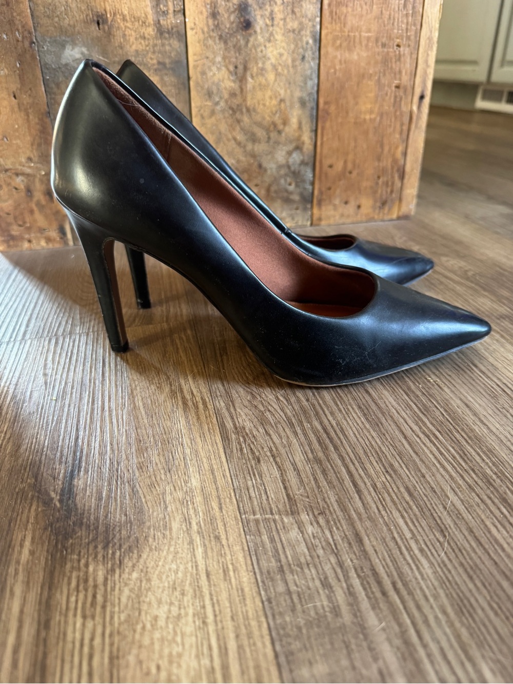 Christian Siriano Black Pointed-Toe Stiletto Pumps